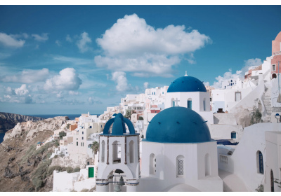 princess polly baby blue dress Outfits I Wore in Greece: Santorini and More main image 0